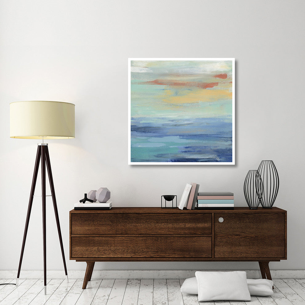 "Sunset Beach II" Digital Paper Print by Silvia Vassileva, 42"x42"