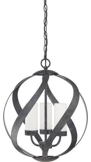 Blacksmith 3-Light Pendant, Old Black Finish
