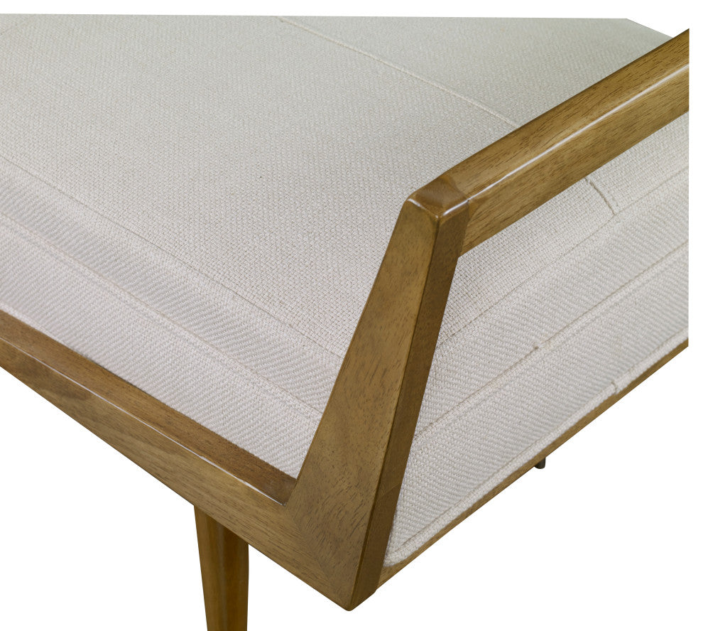 Uttermost Waylon Modern Ivory Bench