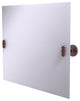 Frameless Landscape Beveled Edge Tilt Mirror, Antique Copper