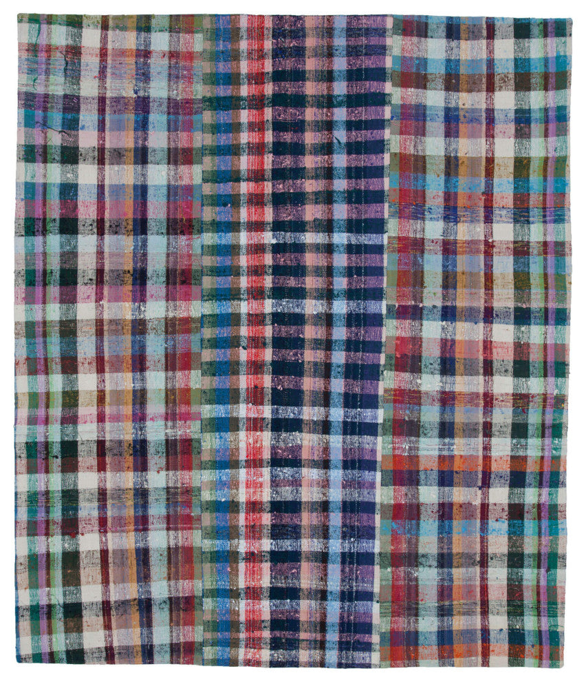 Rug N Carpet - Handmade Turkish 8' 5'' x 10' 0'' Vintage Patchwork Kilim Rug