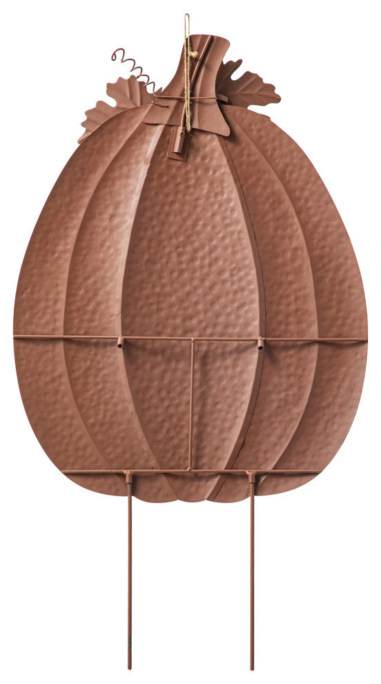37.75"H Fall Glitter Pumpkin Yard Stake