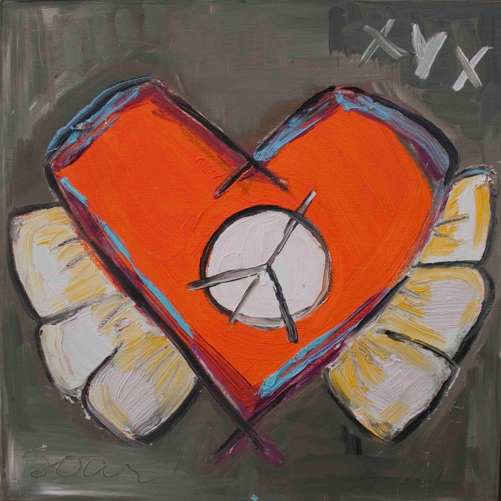 "Sore Heart" Painting Print on Canvas by Tori Campisi