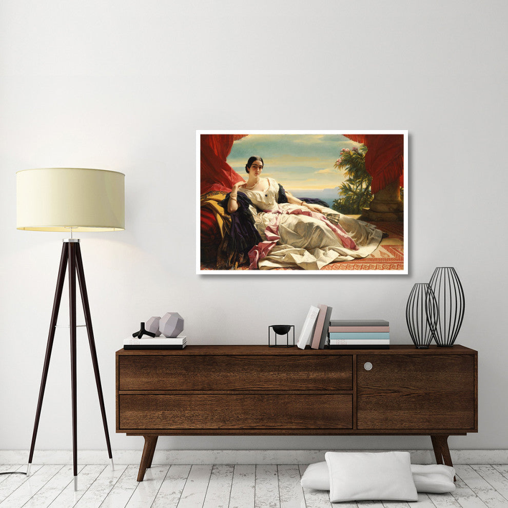 "Portrait of Leonilla, Princess of Sayn-Wittgenstein-Sayn" Paper Art, 50"x34"