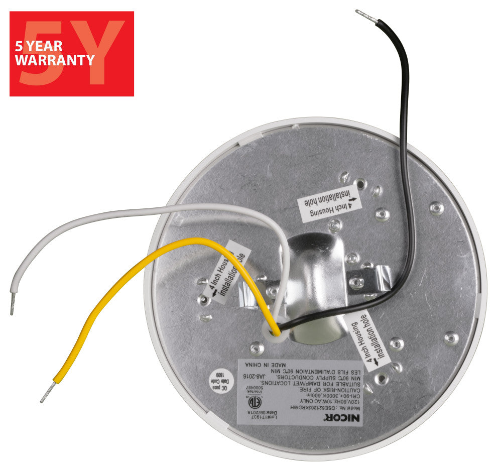 DSE5 Round 5" Edge-Lit LED Surface Mount Downlight, 4000k