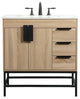 Elegant Decor VF48832MW 32" Single Bathroom Vanity, Mango Wood