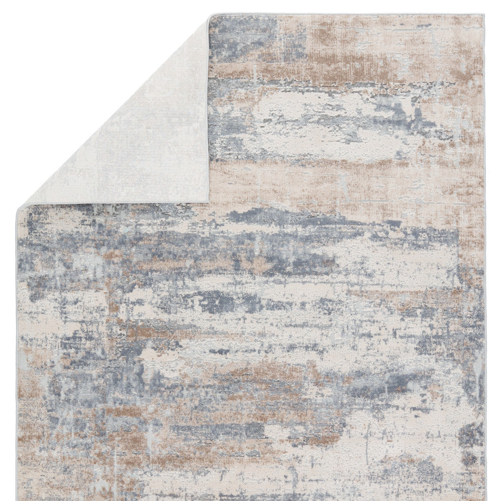 Soltani Abstract Light Tan/ Gray Area Rug 10'X14'