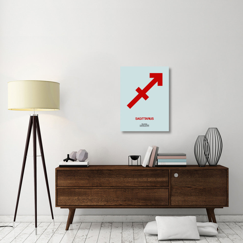 "Sagittarius Zodiac Sign Red" Fine Art Print