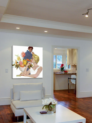 "Anniversary Quarrel" Painting Print on Wrapped Canvas