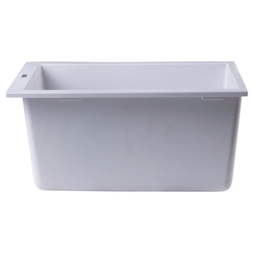 ALFI brand AB1720UM Alfi Trade 16-1/8" Undermount Single Basin - White
