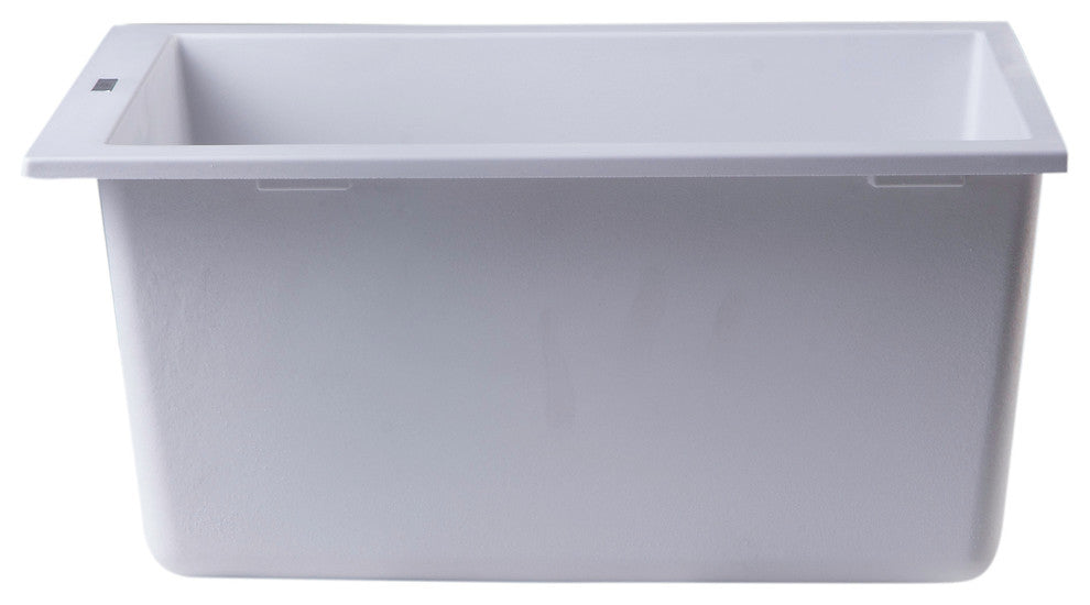 ALFI brand AB1720UM Alfi Trade 16-1/8" Undermount Single Basin - White