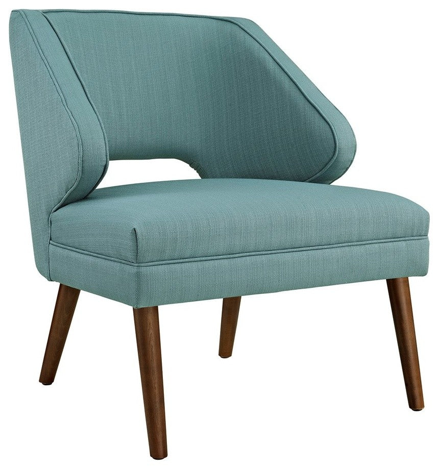 Modern Laguna Dock Upholstered Fabric Armchair
