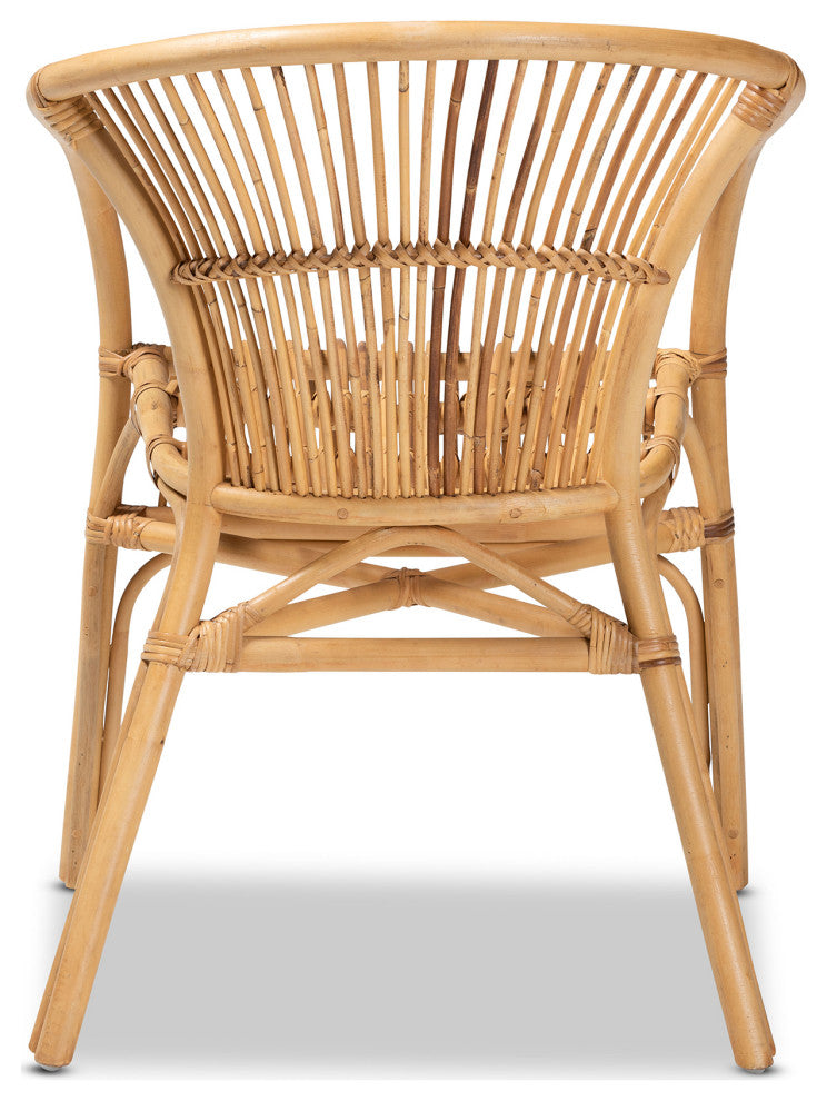 Colleen Natural Brown Rattan Dining Chair