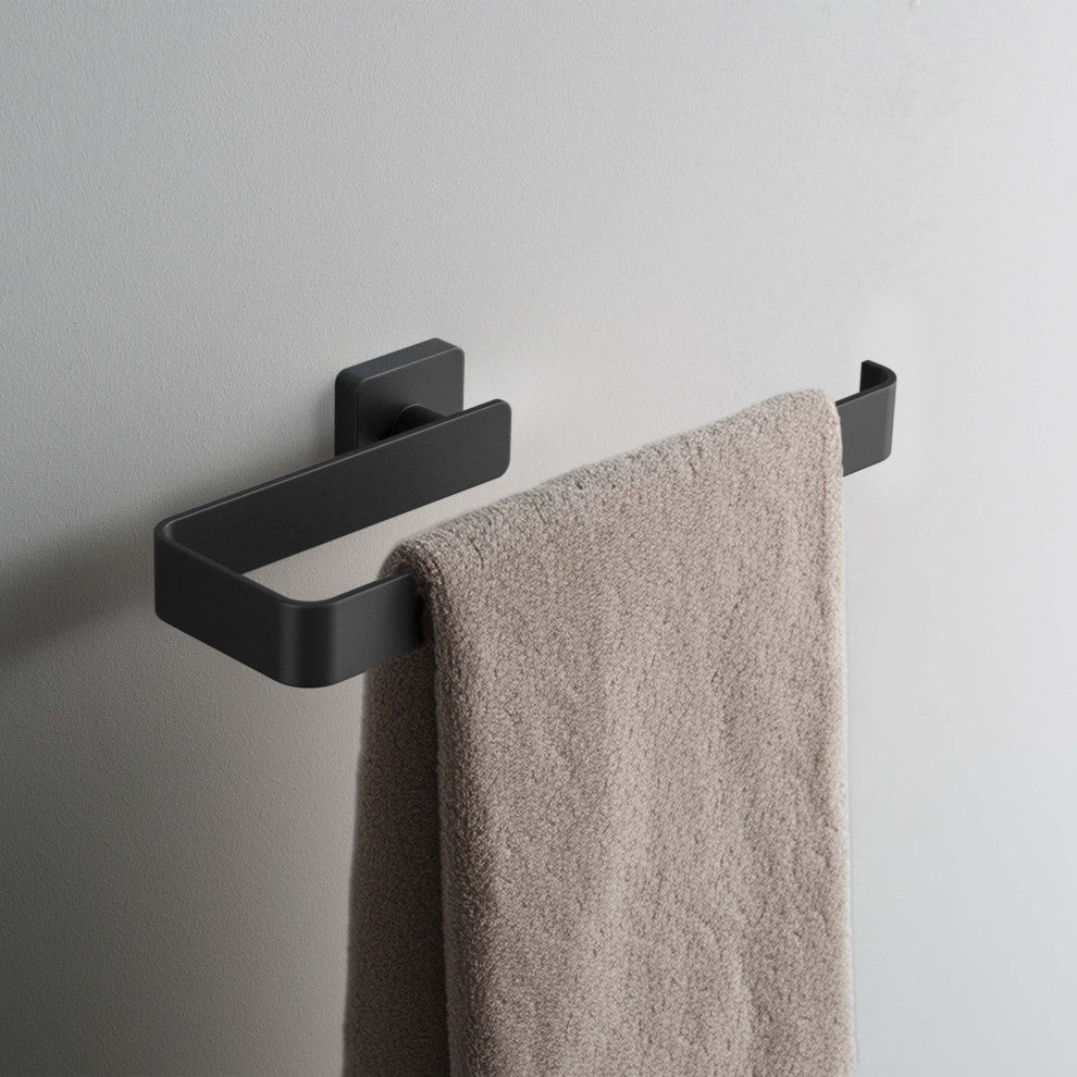 Blaze 10 inch Bathroom Towel Bar, Matte Black