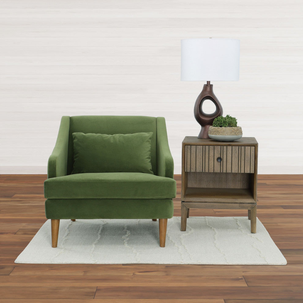 Missy Club Chair, Green Velvet