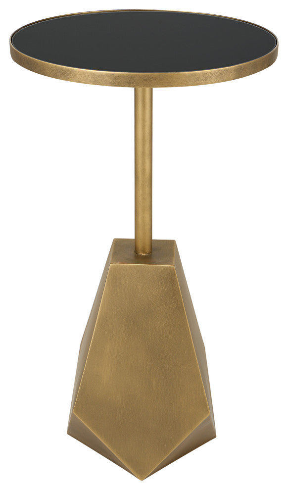 Uttermost Comet Geometric Bronze Accent Table