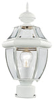 Monterey Outdoor Post Head, White