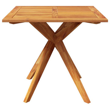vidaXL Bistro Table Outdoor Side Table for Front Porch Deck Solid Wood Acacia