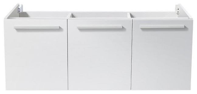 Fresca Vista 48" Double Sink Bathroom Vanity, Glossy White
