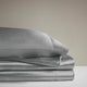Madison Park Essentials Satin Luxury 6 PC Sheet Set, Grey