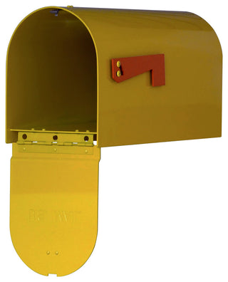 Mid Modern Rigby Curbside Mailbox, Yellow