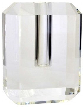 Faceted Crystal Vase, Large, Medium