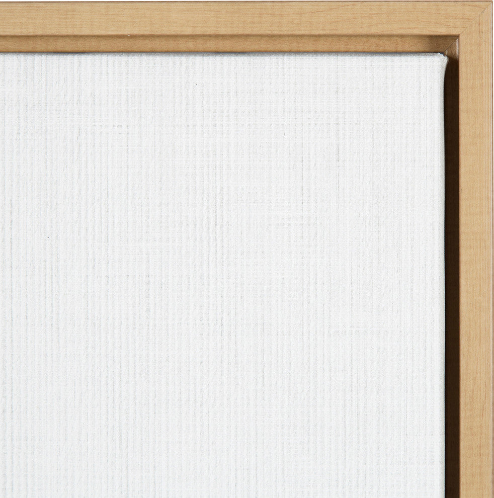Sylvie Bear Portrait Framed Canvas Wall Art by Simon Te Tai, Natural 23x33