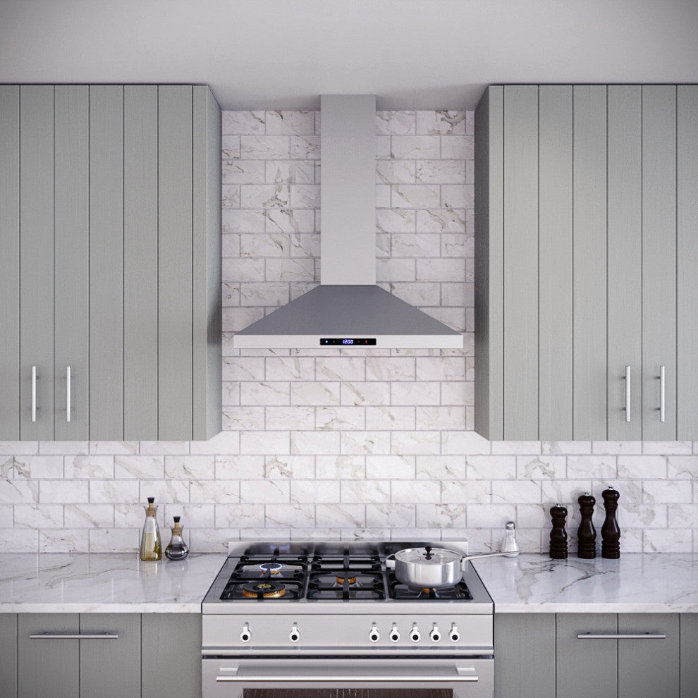 Streamline 30" Giulio Convertible Wall Mount Range Hood, Stainless Steel