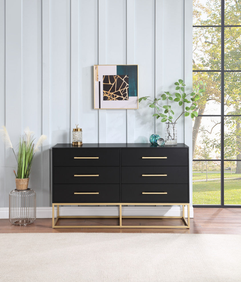 Maxine Dresser, Rich Black Finish