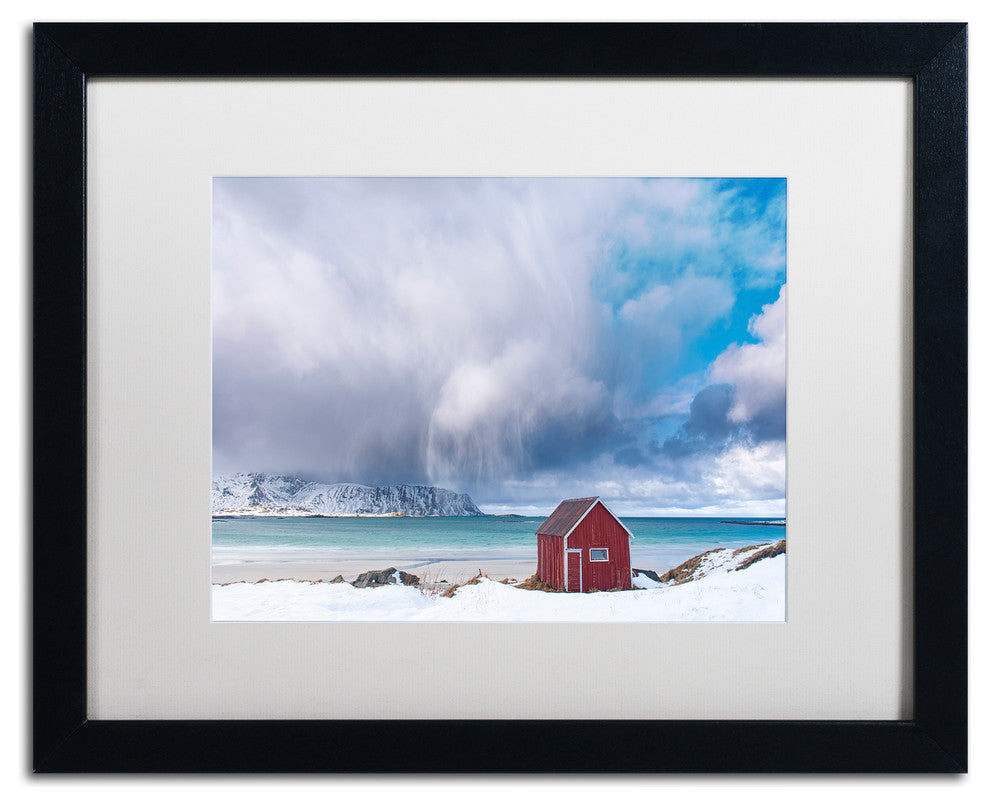 Michael Blanchette Photography ''Beach Mood'' Matted Framed Art, 20x16
