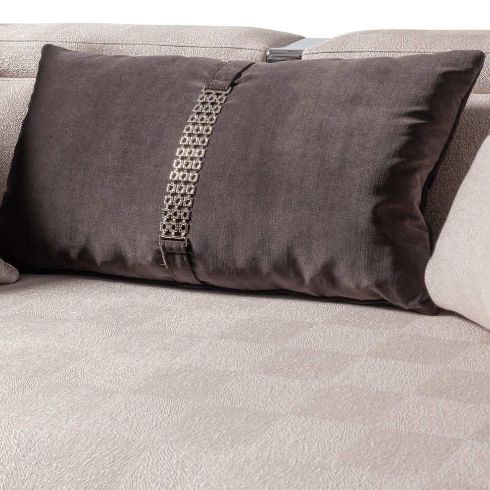 Carmela Mansion Sofa Zinc/Silver