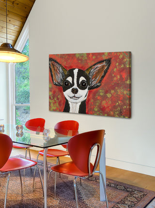 "Lou" Painting Print on Wrapped Canvas, 18"x12"