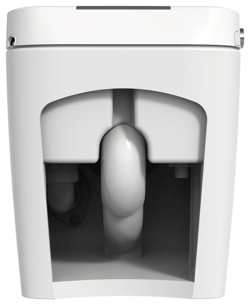 Multifunction Single Flush Ceramic Smart Toilet, Heated Seat
