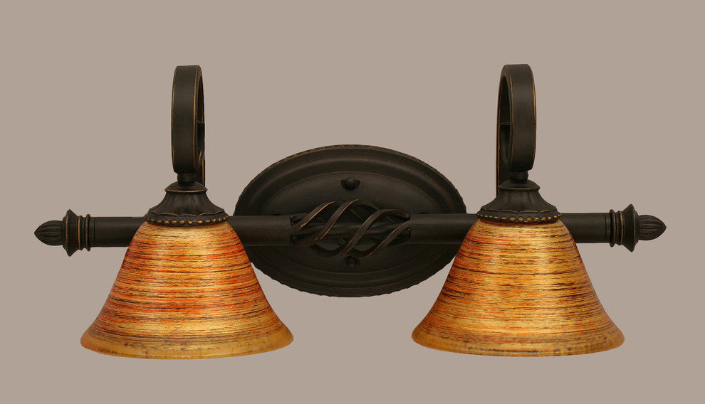 Elegante 2-Light Bath Bar, Firre Saturn