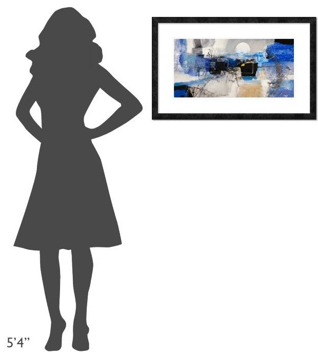 "Moonlight" Framed Digital Print by Arthur Pima, 32"x20"
