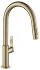 Oletto Pull-Down 1-Hole Kitchen Faucet, Spot Free Antique Champagne Bronze