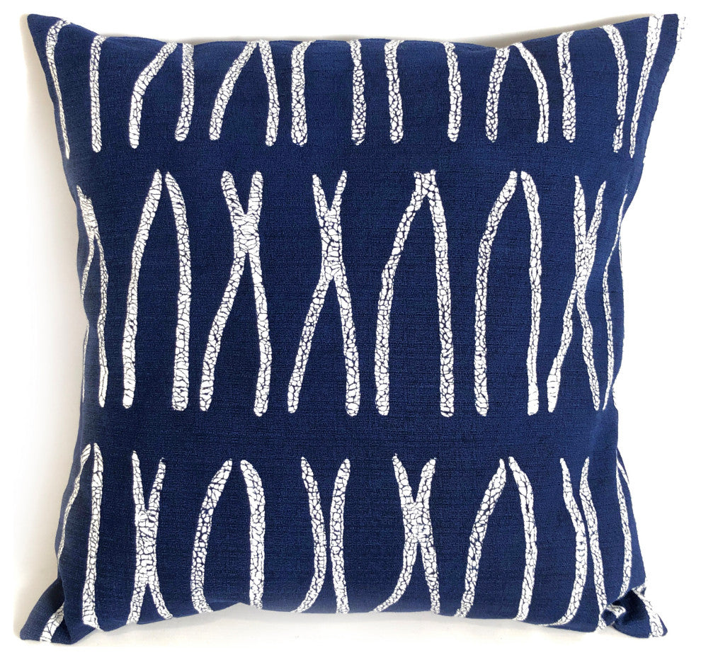 Sadza Lines Pillow -Touareg Indigo