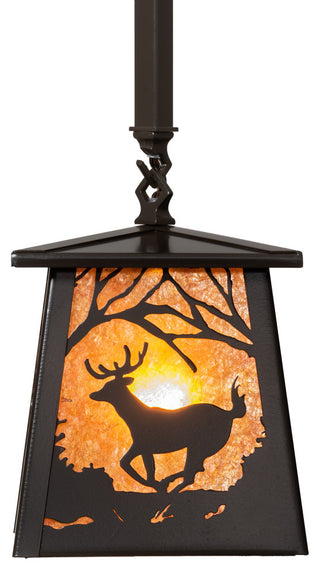 7 Square Deer at Dawn Pendant
