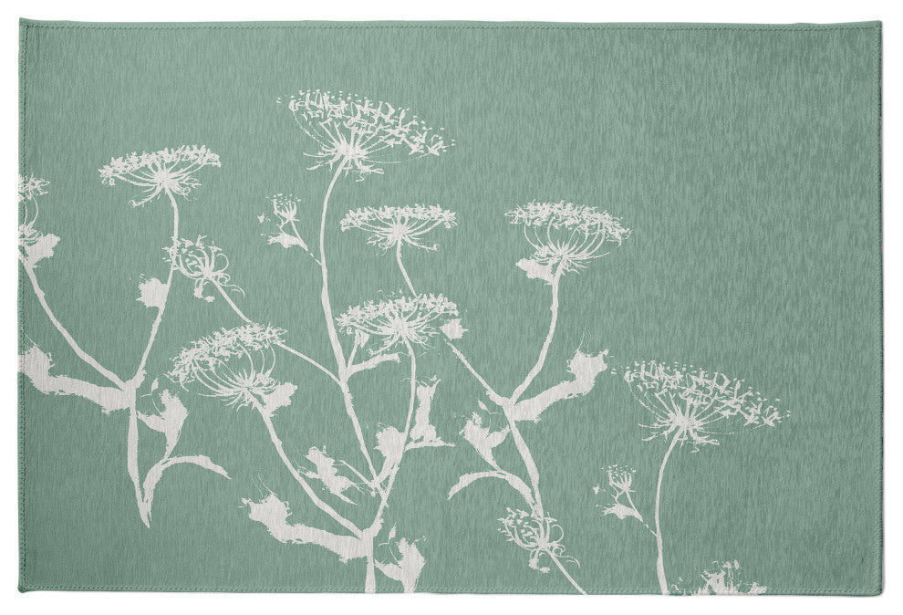 Breezy Wildflower Rug, Green, 2'x3'