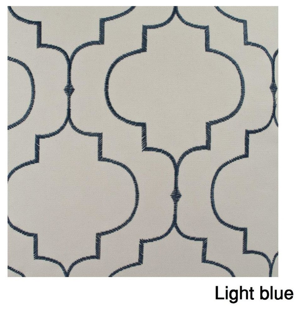 Sherry Kline 63" Hampton Embroidered Window Panel, Set Of 2, Blue