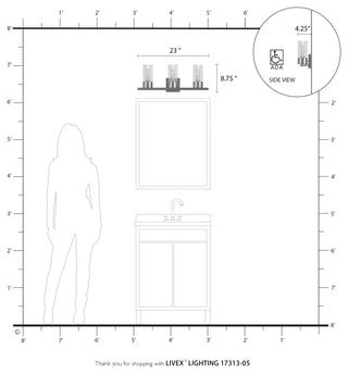 1 Light Polished Nickel Crystal Single Sconce