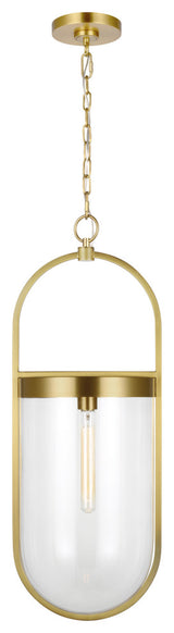Blaine Large Pendant, Burnished Brass