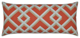 Outdoor Pergola Lumbar Pillow - Coral