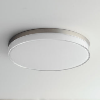 Maxim 59764 Edge 11"W Flush Mount Drum Ceiling Fixture - Satin Nickel