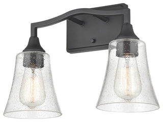 2 Light 15.75" Matte Black Vanity