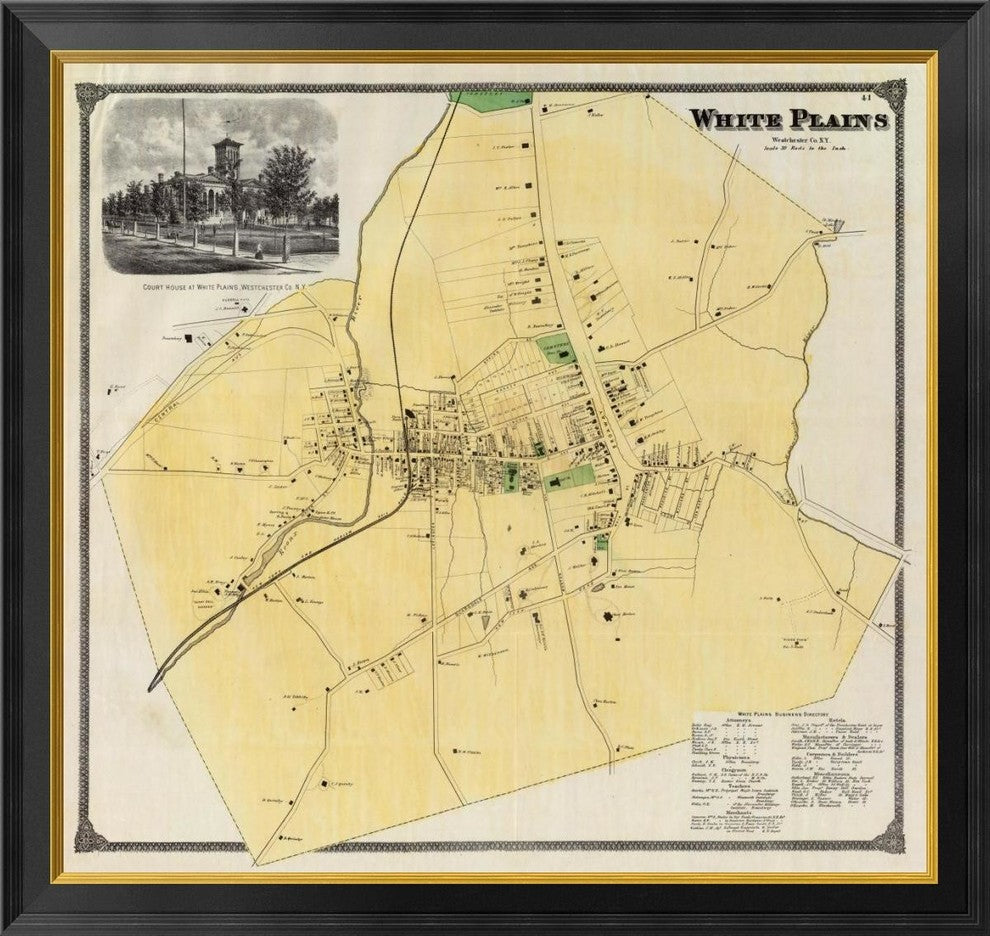 "White Plains, New York, 1868"  by Frederick W. Beers, 34x32"
