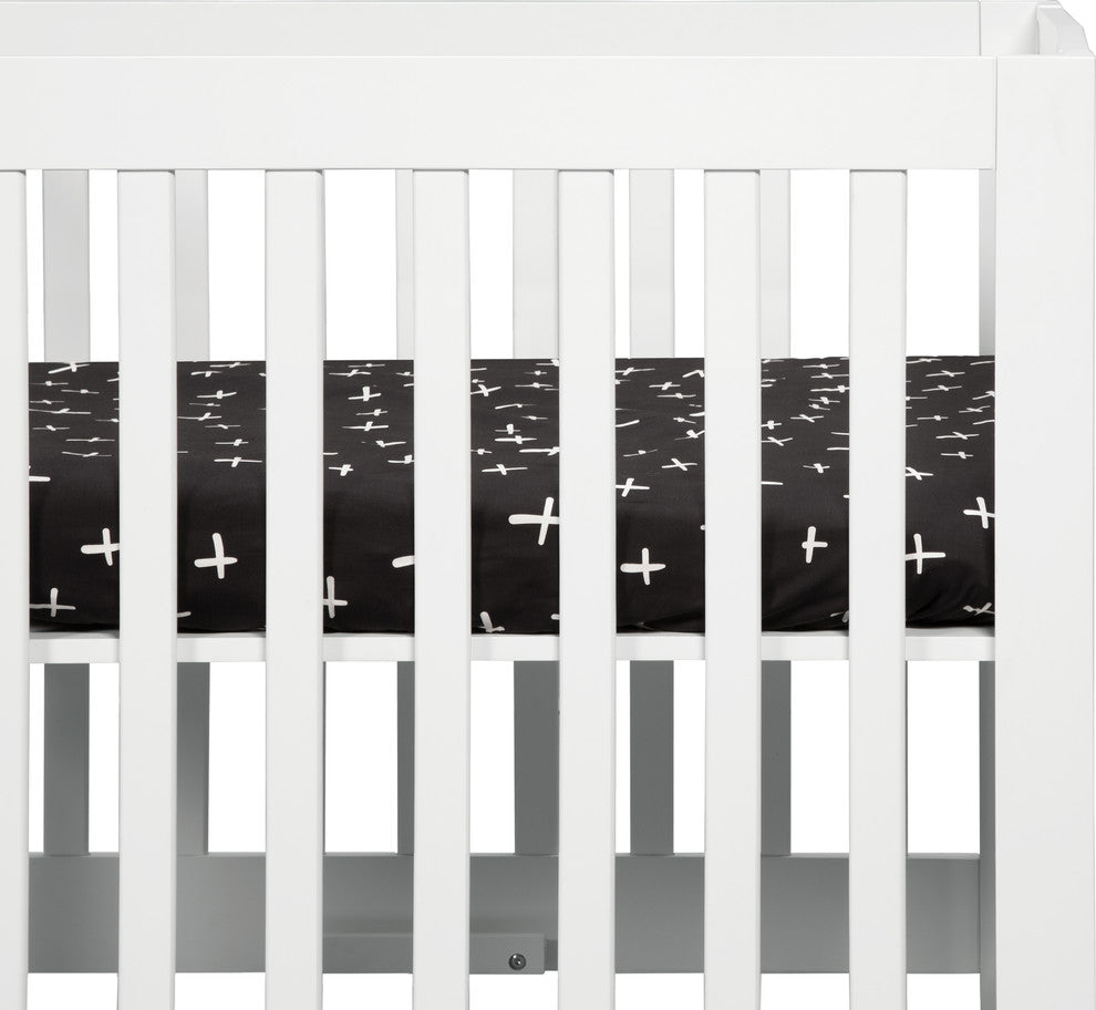 Babyletto Tuxedo Monochrome Cross Mini Crib Sheet
