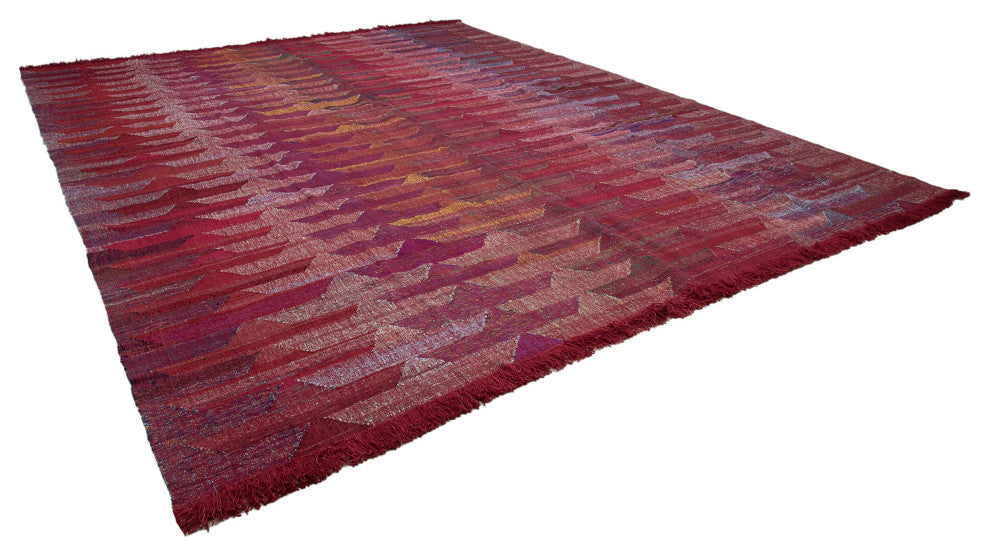 Rug N Carpet - Handwoven Turkish 13' 1'' x 16' 5'' Flatweave Wool Kilim Rug