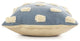 Pom Pom Palace Glam Throw Pillow, Denim Blue, 20" X 20"
