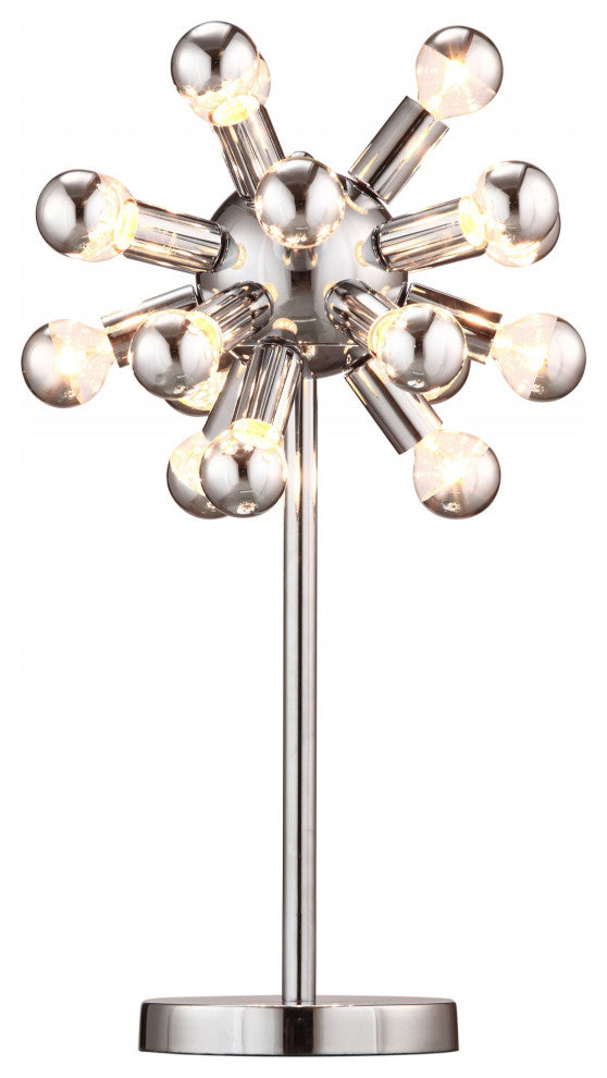 Mod Chrome Orb Table Lamp